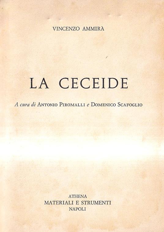 La Ceceide - Vincenzo Ammirà - copertina
