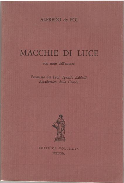 Macchie Di Luce Con note Dell'autore - copertina
