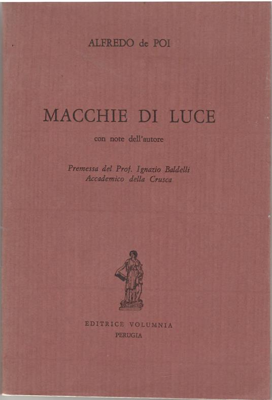 Macchie Di Luce Con note Dell'autore - copertina