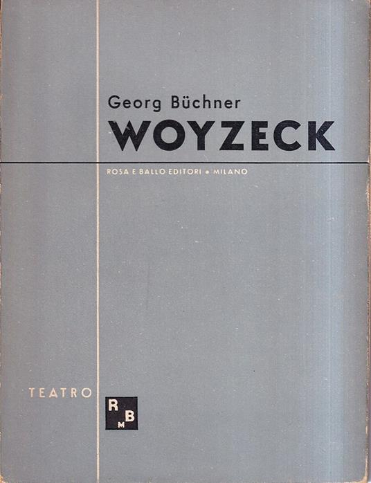 Woyzeck - Georg Büchner - copertina