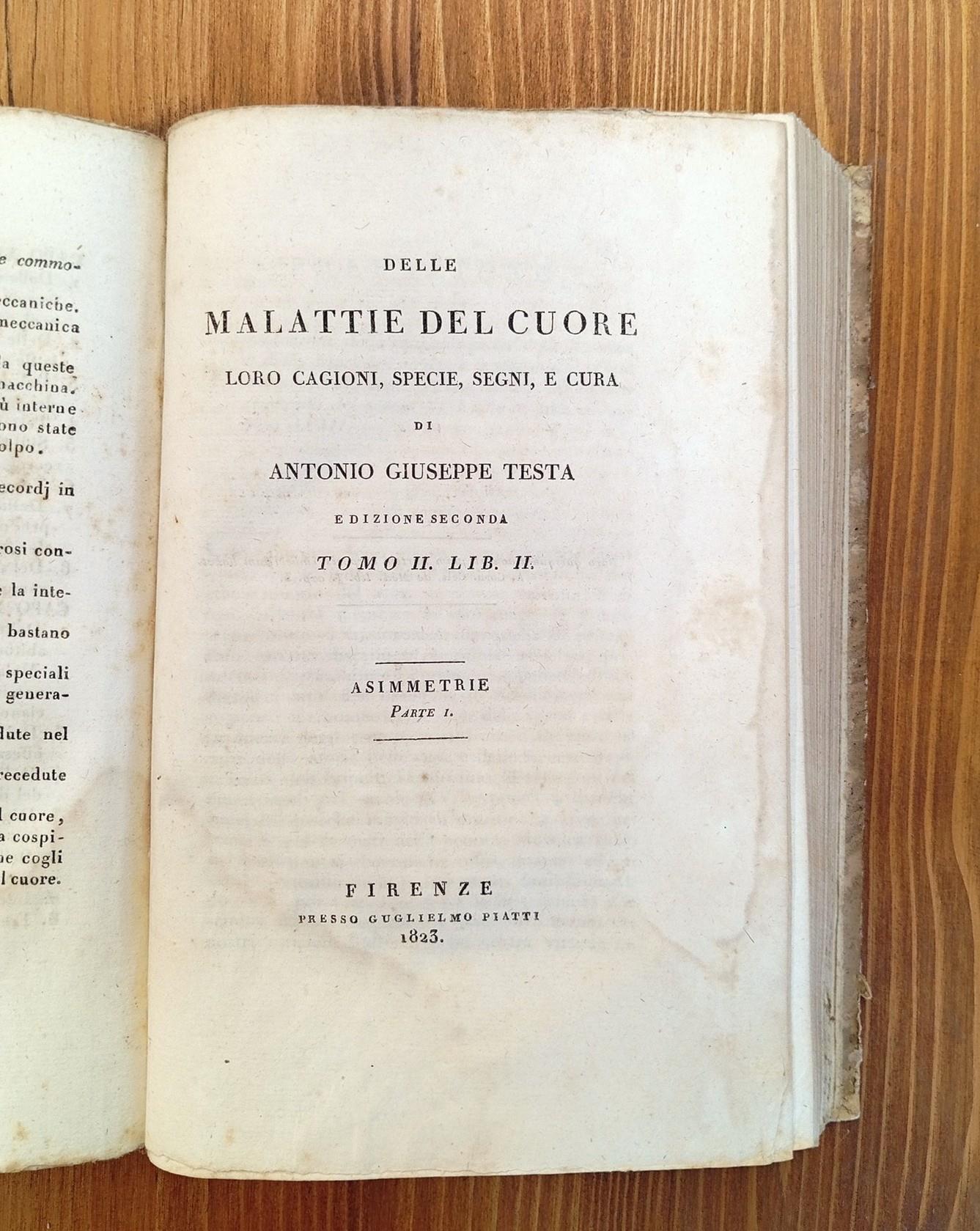 Delle malattie del cuore, loro cagioni, specie, segni e cura - Tomo I. Libro I [-III. Libro III.]