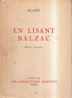 En lisant Balzac. Edition originale