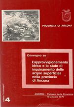 Convegno Su L'approvvigionamento Idrico e Lo Stato Di Inquinamento Delle Acque Superficiali Nella Provincia Di Ancona