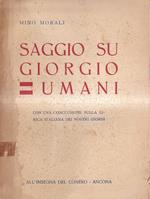 Saggio su Giorgio Umani. Con una conclusione sulla lirica italiana dei nostri giorni