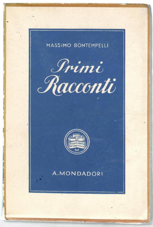 Primi racconti (1905-1914) - Massimo Bontempelli - copertina