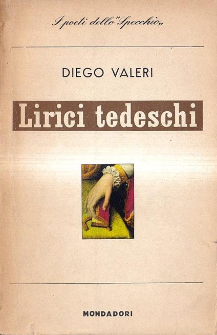 Lirici tedeschi - Diego Valeri - copertina
