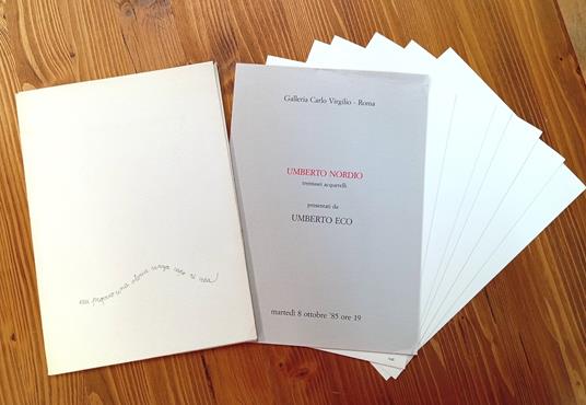 Umberto Nordio. Trentasei acquerelli presentati da Umberto Eco - Umberto Nordio - copertina