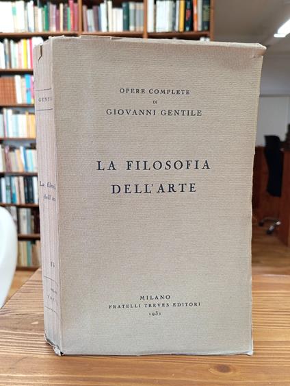 La filosofia dell'arte - Giovanni Gentile - copertina