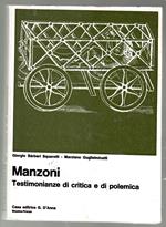 Manzoni. testimonianze di critica e di polemica