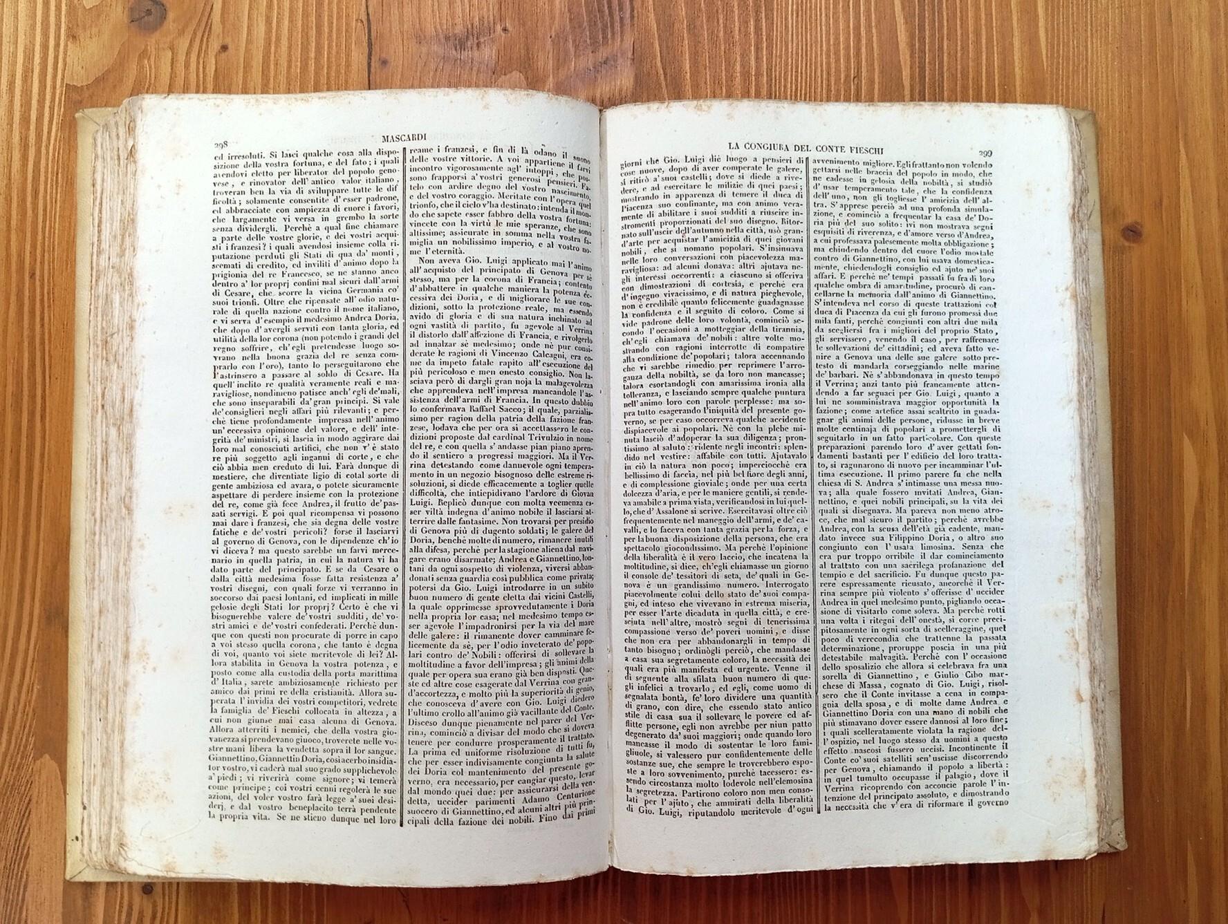 STORICI. Niccolò Machiavelli, Jacopo Nardi, Camillo Porzio, Bernardo Davanzati, Agostino Mascardi, Francesco Capecelatro, Paolo Sarpi