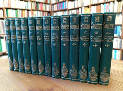 The Handy-Volume Shakspeare [Shakespeare] - 13 volumi, serie completa - William Shakespeare - copertina