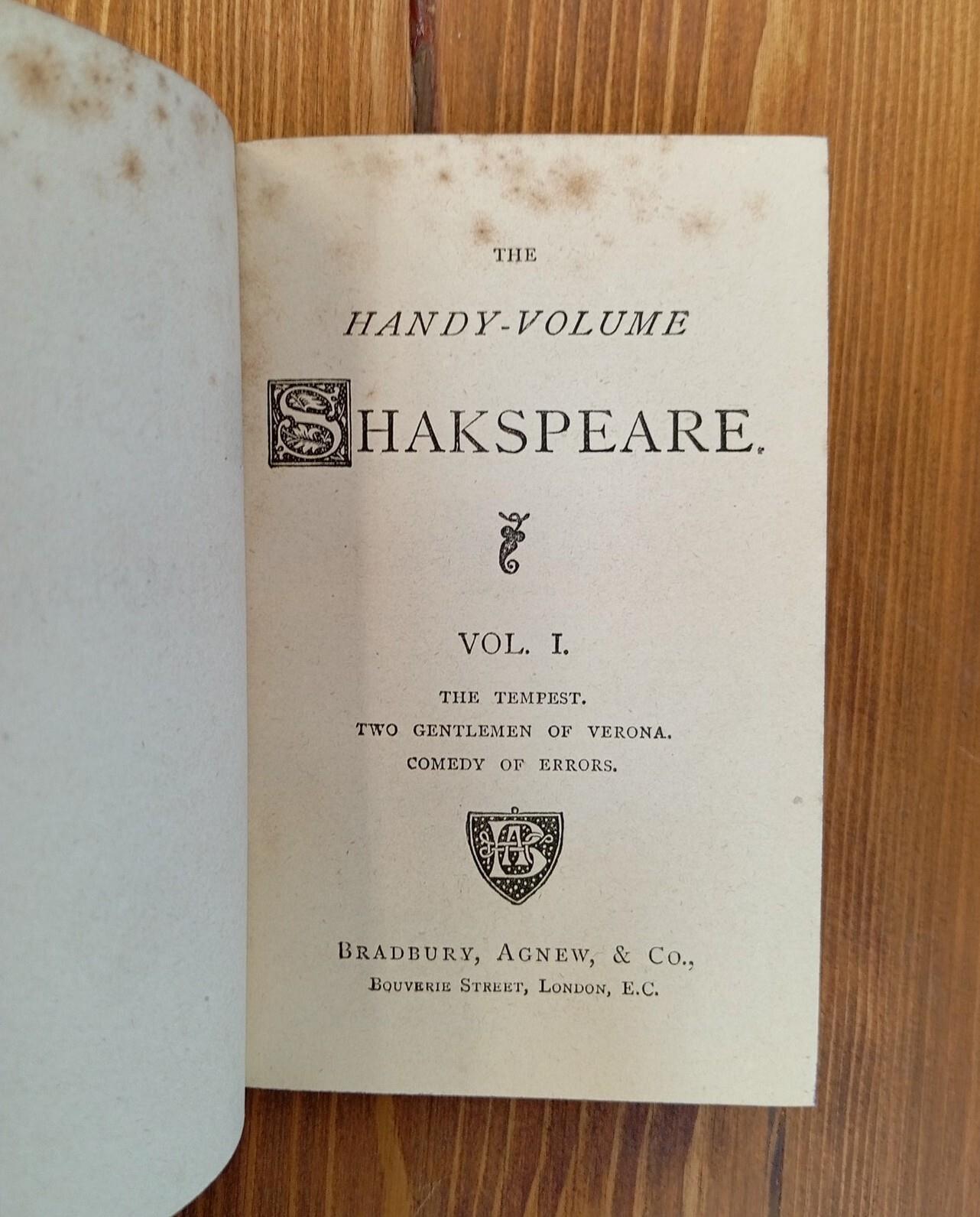 The Handy-Volume Shakspeare [Shakespeare] - 13 volumi, serie completa
