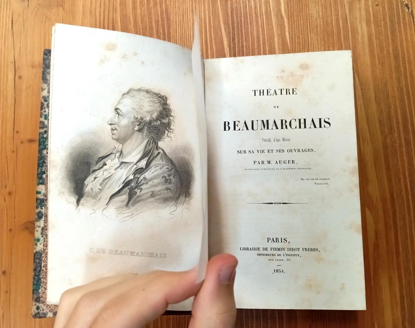 Théâtre de Beaumarchais. Précédé d'une notice sur sa vie et ses ouvrages par M. Auger