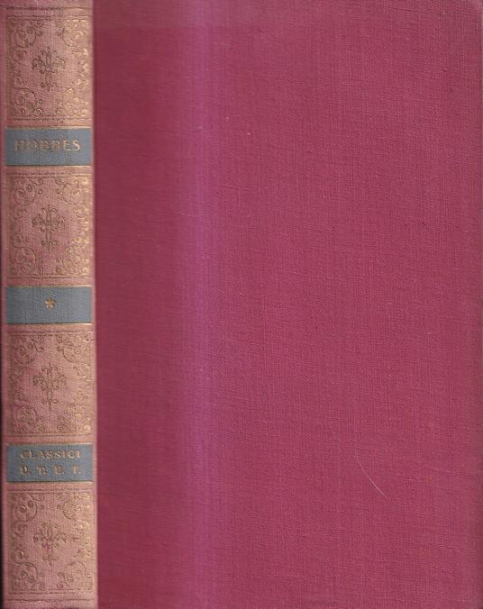 Elementi filosofici sul cittadino - Thomas Hobbes - copertina