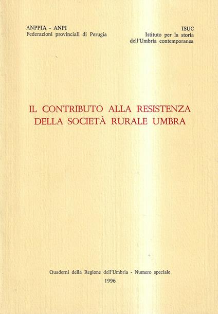 Il contributo alla Resistenza della società rurale umbra - copertina