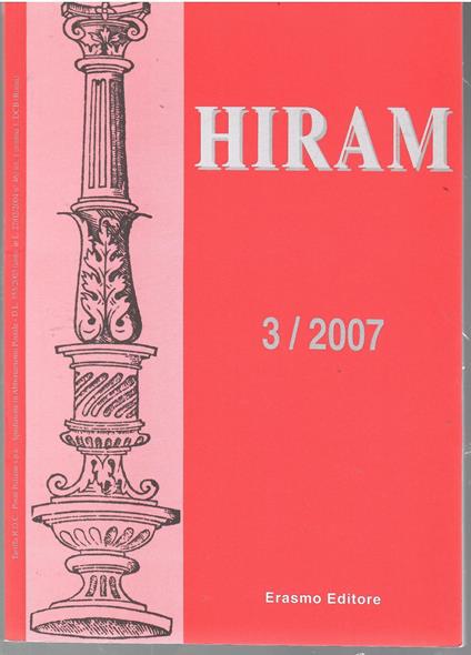 Hiram Rivista del Grande Oriente d'Italia 3/2007 - copertina