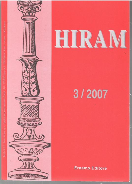 Hiram Rivista del Grande Oriente d'Italia 3/2007 - copertina