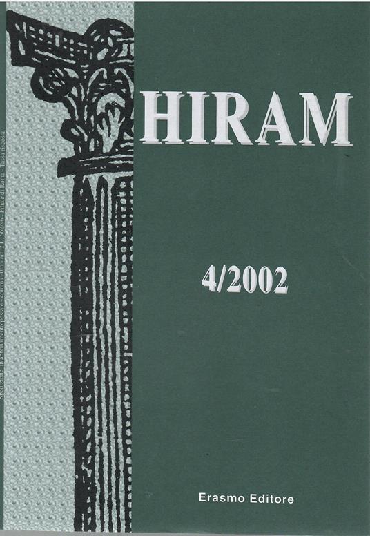 Hiram Rivista del Grande Oriente d'Italia 4/2002 - copertina