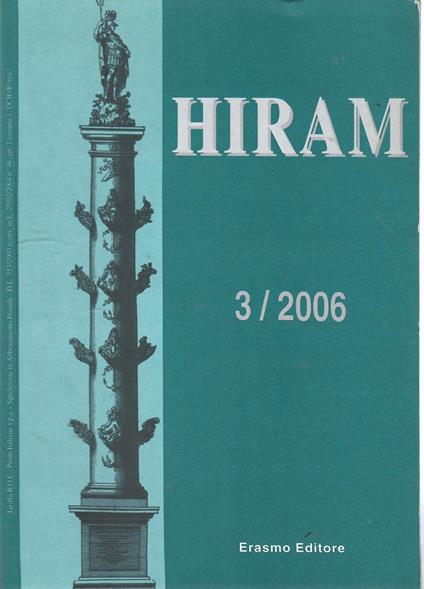 Hiram Rivista del Grande Oriente d'Italia 3/2006 - copertina