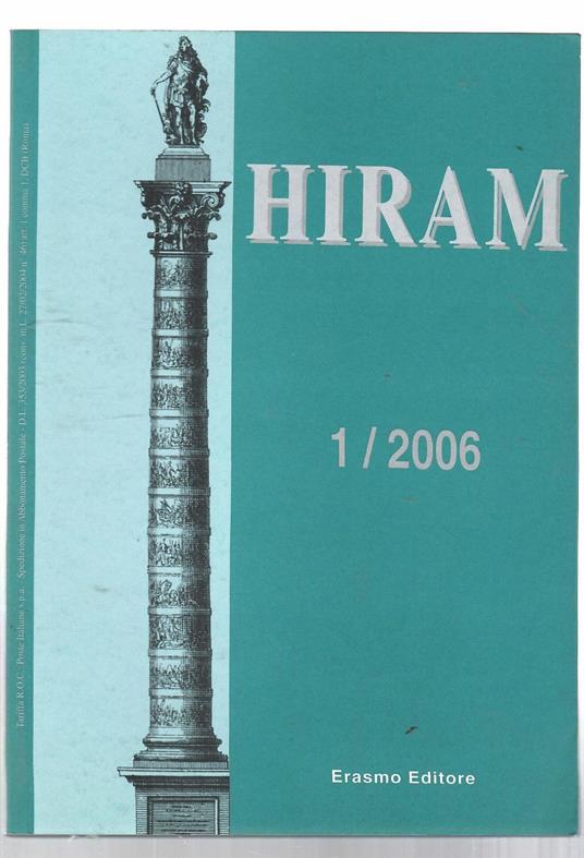 Hiram Rivista del Grande Oriente d'Italia 1/2006 - copertina