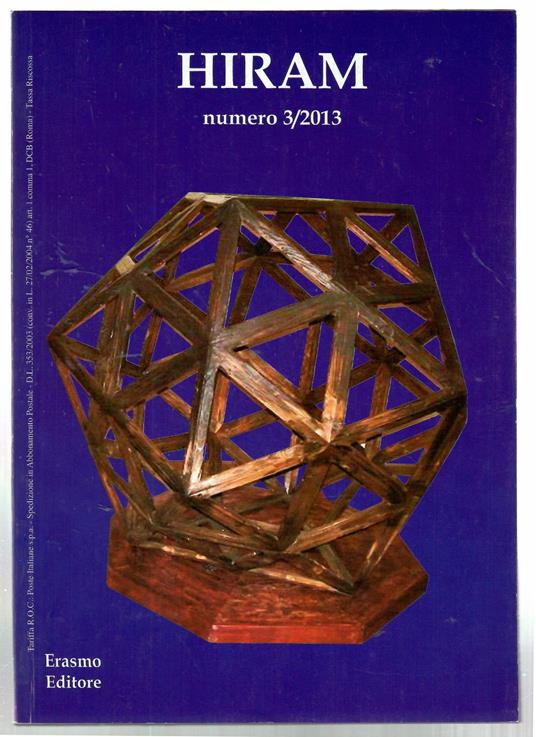 Hiram Rivista del Grande Oriente d'Italia 3/2013 - copertina