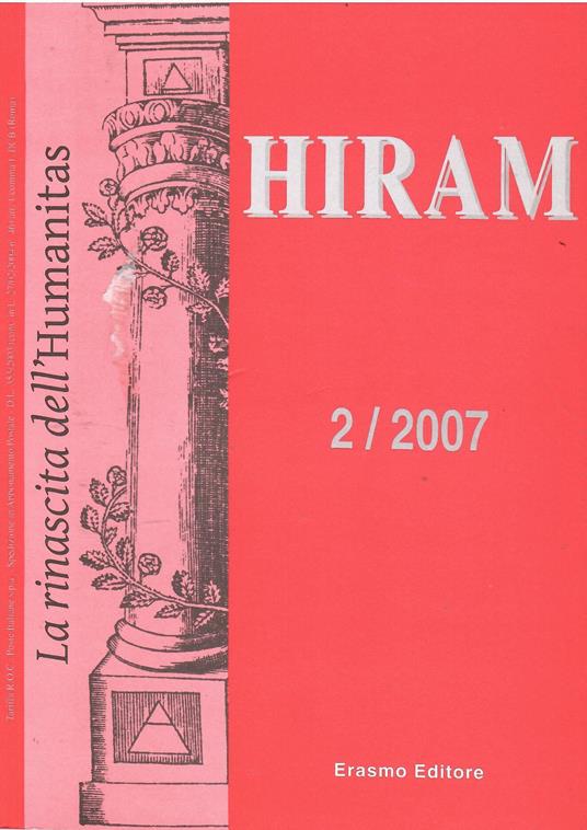 Hiram Rivista del Grande Oriente d'Italia 2/2007 - copertina