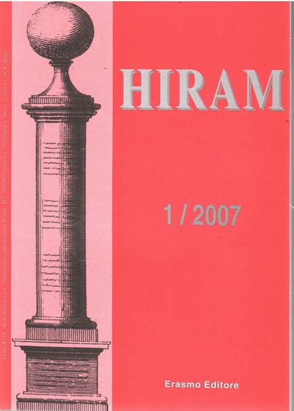 Hiram Rivista del Grande Oriente d'Italia 1/2007 - copertina