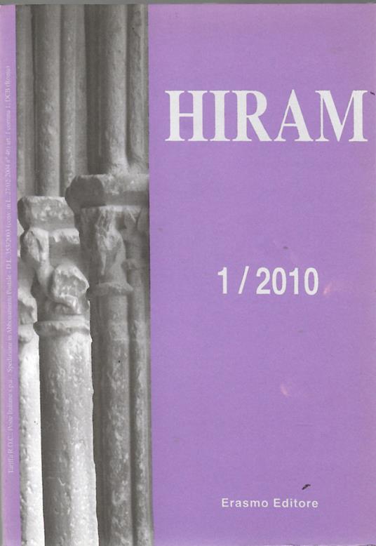 Hiram Rivista del Grande Oriente d'Italia 1/2010 - copertina