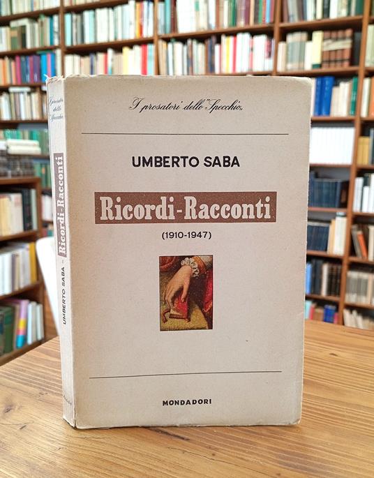 Ricordi - Racconti (1910-1947) - Umberto Saba - copertina