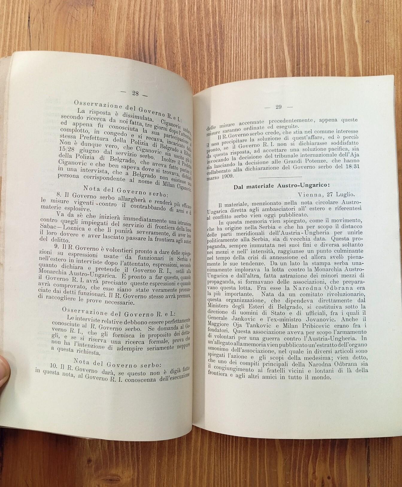 Documenti Ufficiali sulle Cause della Guerra del 1914. Traduzione Del Libro Bianco Tedesco (con un Appendice)