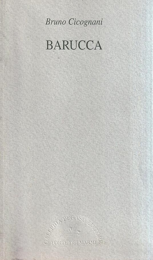 Barucca - Bruno Cicognani - copertina