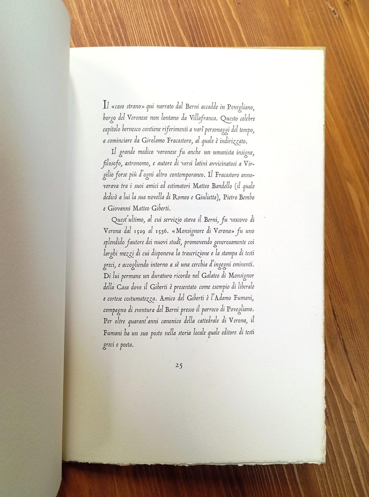 Capitolo del prete da Povigliano. A messer Ieronimo Fracastoro