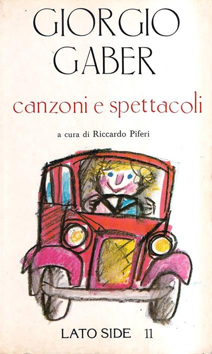 Canzoni e spettacoli - Giorgio Gaber - copertina