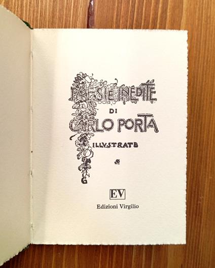 Poesie inedite illustrate - Carlo Porta - copertina
