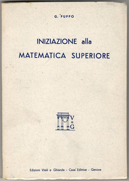 Iniziazione alla matematica superiore - copertina