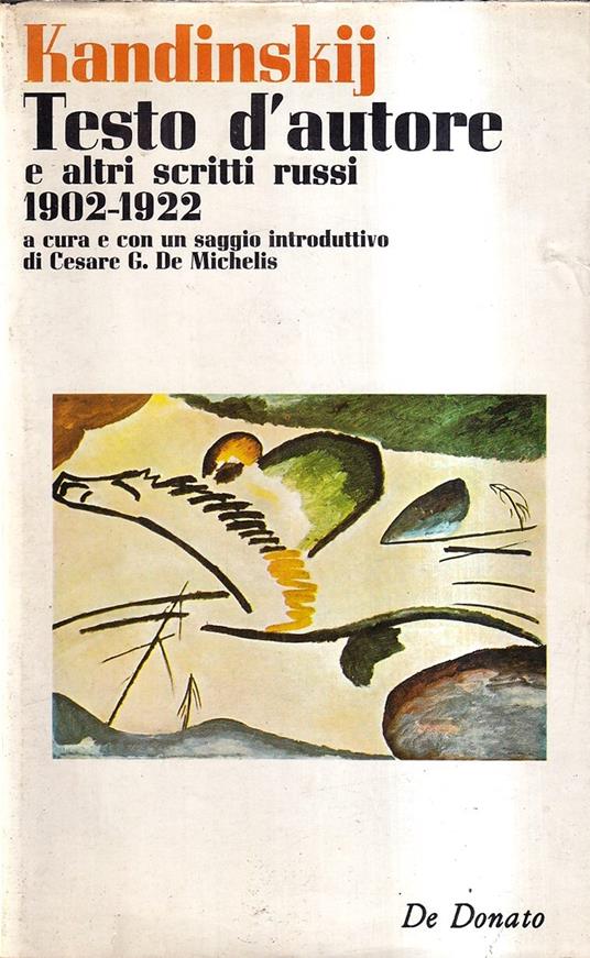 Testo d'autore e altri scritti russi. 1902-1922 - Vasilij Kandinskij - copertina
