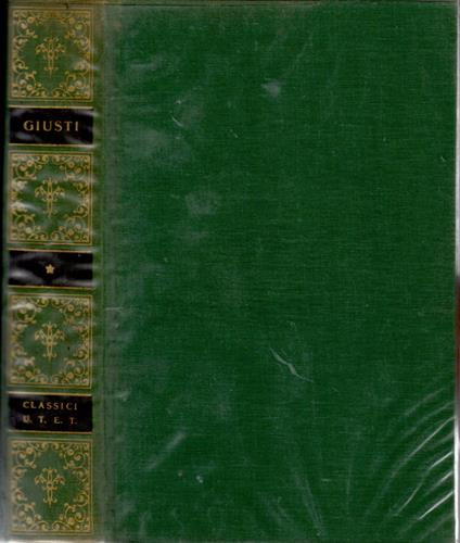 Opere - Giuseppe Giusti - copertina