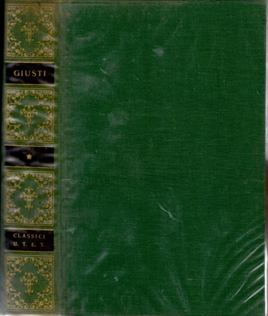 Opere - Giuseppe Giusti - copertina