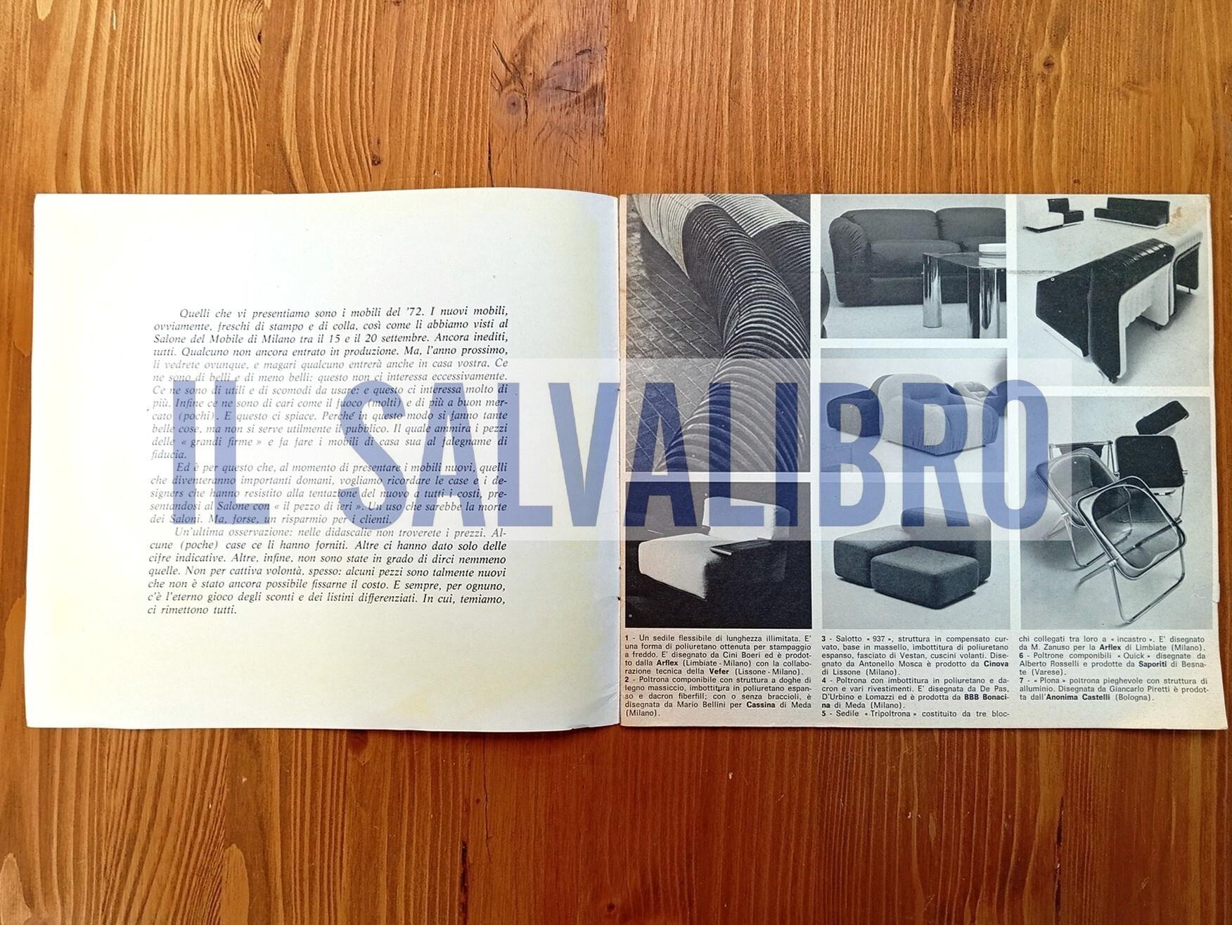 I mobili del '72 (opuscolo promozionale)