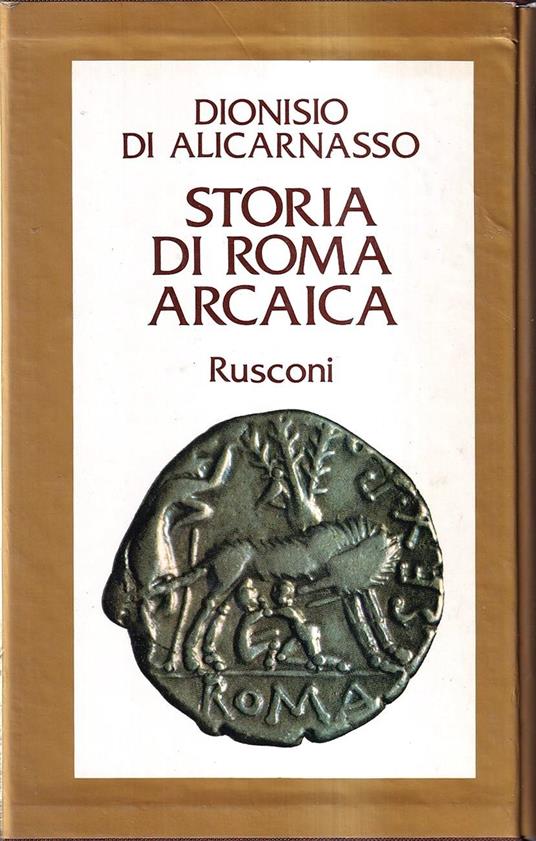Storia di Roma arcaica (Le antichità romane) - copertina