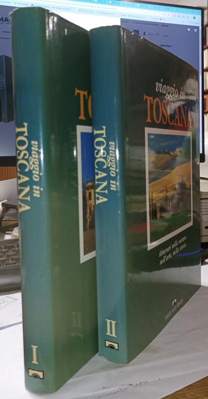 Viaggio in Toscana. Natura, ambiente, storia arte e cultura curiosità e tradizioni popolari 2 volumi - copertina