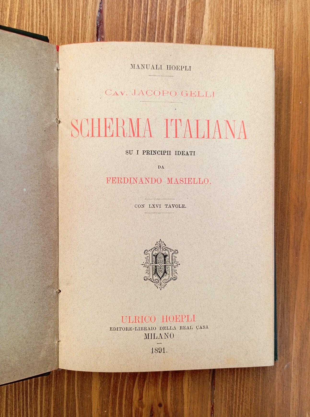 Scherma italiana - su i principii ideati da Ferdinando Masiello
