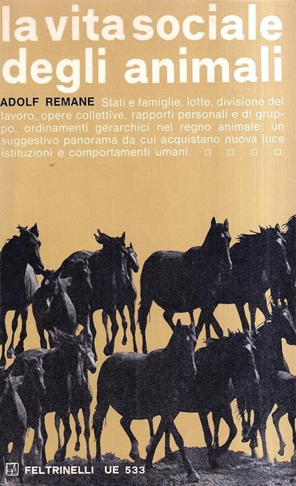 La vita sociale degli animali - Adolf Remane - copertina