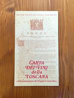 Carta dei vini della Toscana a Denominazione di Origine Controllata