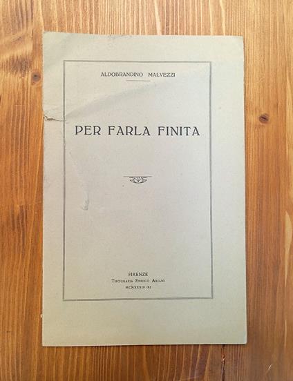 Per farla finita - copertina