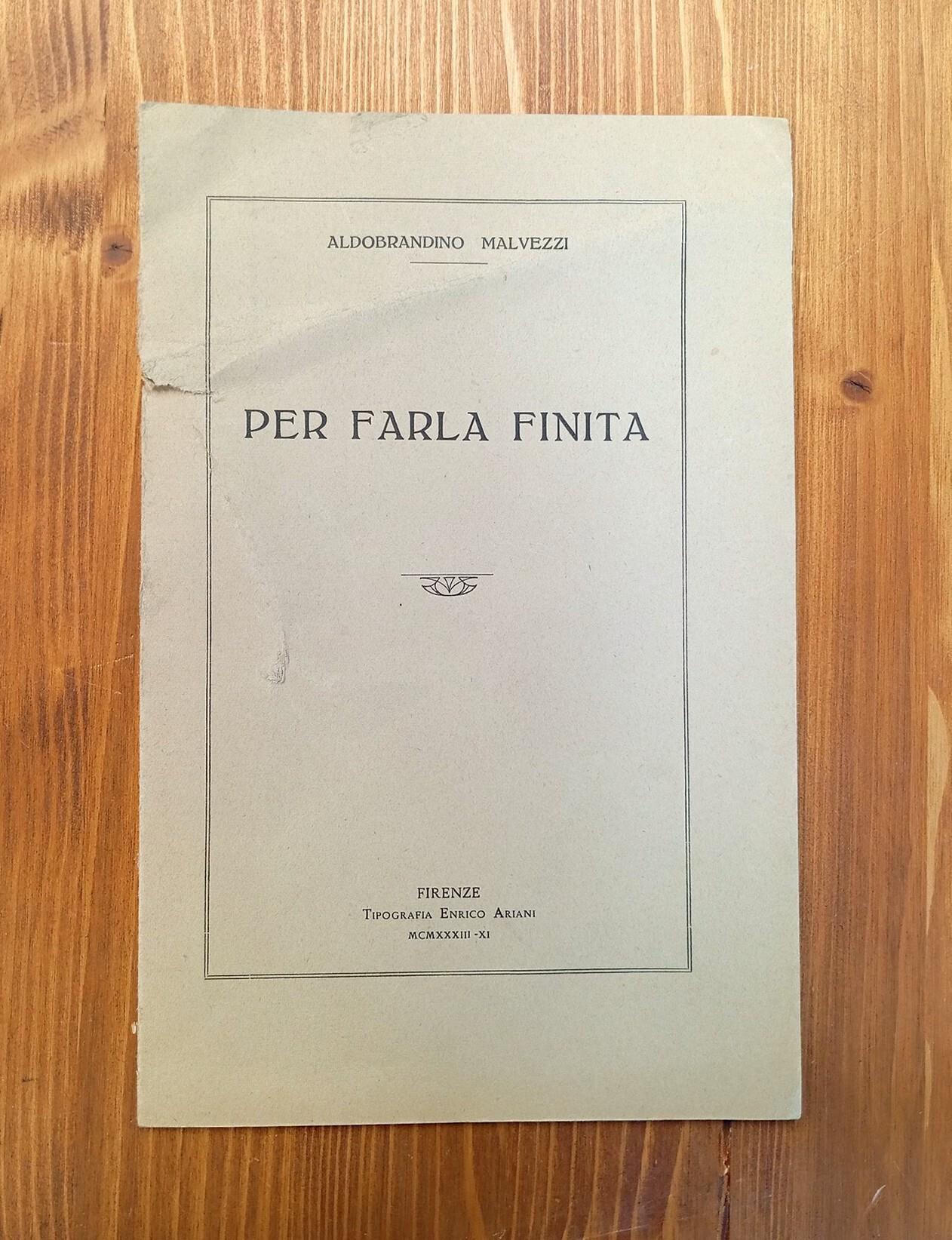 Per farla finita