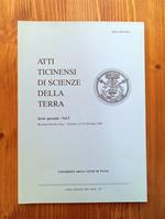 Atti ticinensi di scienze della terra. Serie speciale - Vol. 5