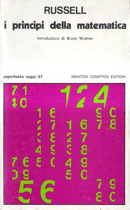 I principi della matematica - Bertrand Russell - copertina