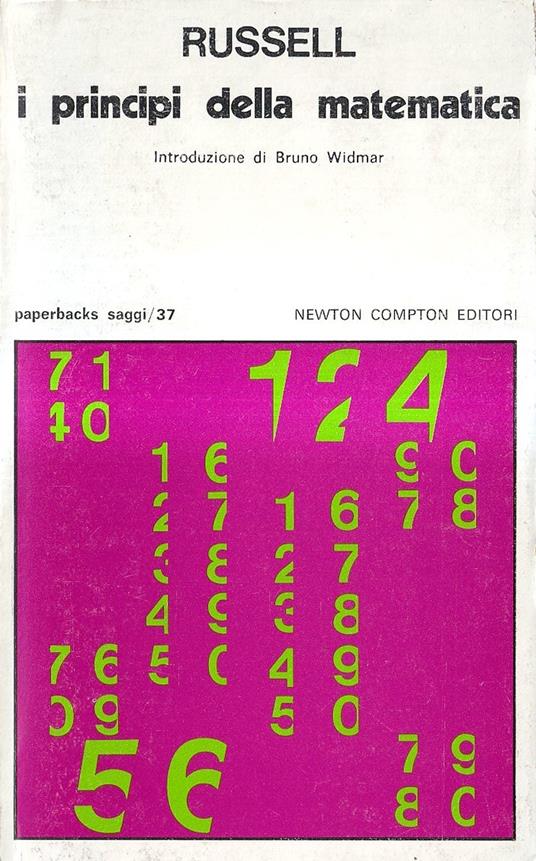 I principi della matematica - Bertrand Russell - copertina