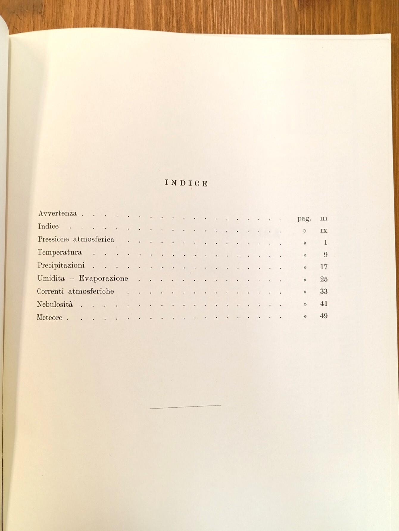 Osservazioni meteoriche in Agnone del Sannio, 1881-1942